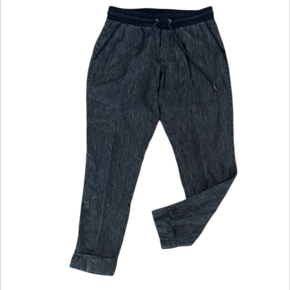 Athleta Bali striped linen plants size 0 - Picture 1 of 10